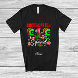 MacnyStore - Personalized Custom Name Kindergarten Elf Squad; Wonderful Christmas Students Teacher Group T-Shirt