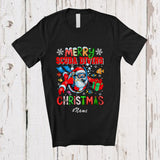 MacnyStore - Personalized Custom Name Merry Scuba Diving Christmas; Amusing X-mas Scuba Diver Santa Lover T-Shirt