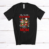 MacnyStore - Personalized Custom Name Favorite Reindeers Call Me Mom; Lovely Christmas Tree Family T-Shirt
