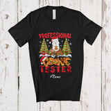 MacnyStore - Personalized Custom Name Professional Cookie Tester; Lovely Christmas Cat Baking Baker T-Shirt
