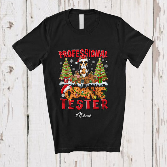MacnyStore - Personalized Custom Name Professional Cookie Tester; Lovely Christmas Australian Kelpie Baking T-Shirt
