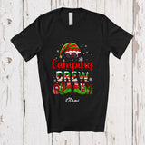 MacnyStore - Personalized Custom Name Camping Crew; Lovely Christmas Elf Sunglasses; Pajama Family Group T-Shirt