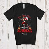 MacnyStore - Personalized Custom Name I'm Just Here Merry Runmas; Humorous Christmas Santa Runner Running T-Shirt