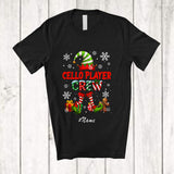 MacnyStore - Personalized Custom Name Cello Player Crew; Adorable Christmas Elf Musical Instruments T-Shirt