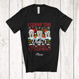 MacnyStore - Personalized Custom Name I Know You Didn't Floss; Lovely Three Plaid Tooth; X-mas Dentist Dental T-Shirt