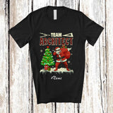 MacnyStore - Personalized Custom Name Team Architect; Amusing Christmas Tree Dabbing Santa Plaid T-Shirt