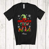 MacnyStore - Personalized Custom Name Oboe Player Crew; Adorable Christmas Elf Musical Instruments T-Shirt