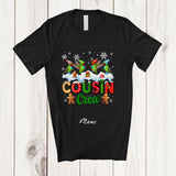 MacnyStore - Personalized Custom Name Cousin Crew; Lovely Christmas Lights Four Hummingbird X-mas; Bird T-Shirt