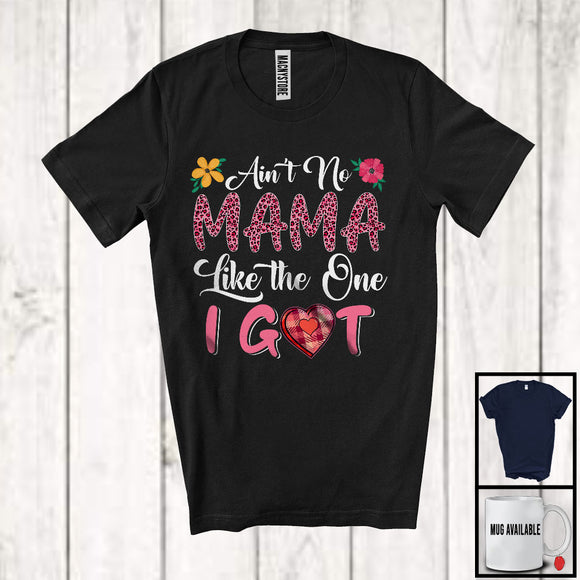 MacnyStore - Ain't No Mama Like The One I Got, Amazing Mother's Day Pink Leopard Plaid, Family Group T-Shirt