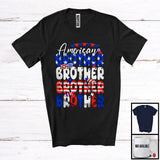 MacnyStore - American Brother, Proud 4th Of July Father's Day American Flag, Patriotic Family Group T-Shirt