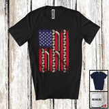 MacnyStore - American Flag Hockey, Proud 4th Of July USA Flag Sport Player Playing Team, Patriotic Group T-Shirt