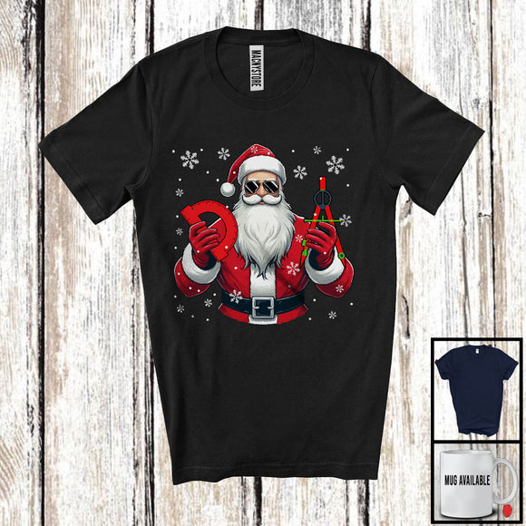 MacnyStore - Architect Santa, Awesome Christmas Santa Sunglasses, Snowing Matching Careers Group T-Shirt
