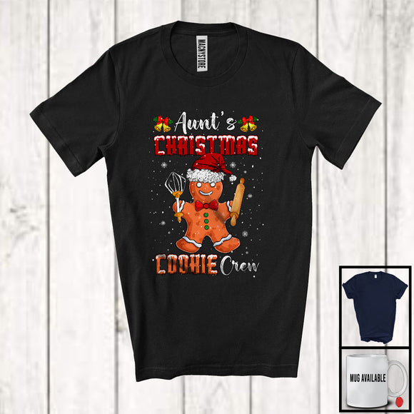 MacnyStore - Aunt's Christmas Cookie Crew; Adorable X-mas Santa Gingerbread; Baking Baker Family Group T-Shirt