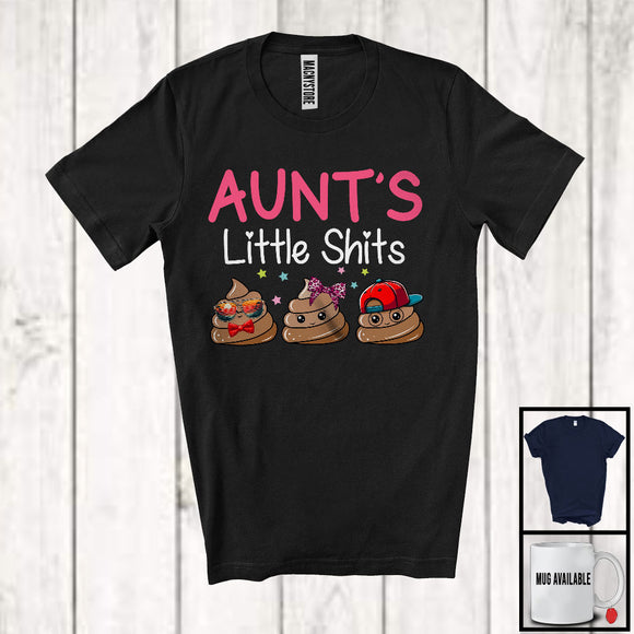 MacnyStore - Aunt's Little Sh*ts, Humorous Mother's Day Poops, Grandson Granddaughter Family Group T-Shirt