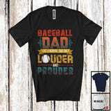 MacnyStore - Baseball Dad Definition Only Louder And Prouder, Awesome Father's Day Vintage, Sport Player T-Shirt