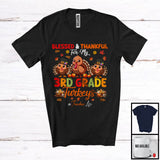 MacnyStore - Blessed Thankful For My 3rd Grade Turkeys Teacher, Happy Thanksgiving Fall Three Turkeys T-Shirt