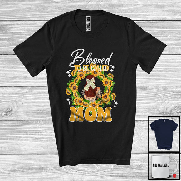 MacnyStore - Blessed To Be Called Mom, Awesome Mother's Day Sunflowers Circle, Matching Family Group T-Shirt