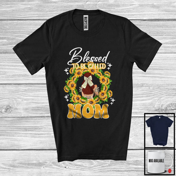 MacnyStore - Blessed To Be Called Mom, Awesome Mother's Day Sunflowers Circle, Matching Family Group T-Shirt