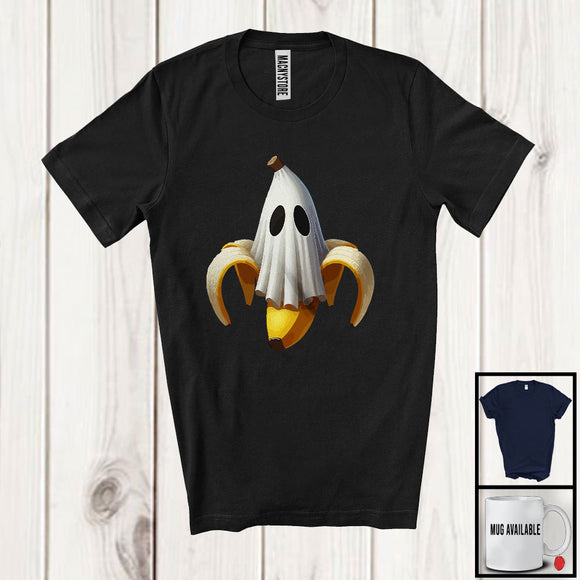 MacnyStore - Boo Ghost Banana Costume, Amazing Halloween Fruit Lover, Matching Vegan Family Group T-Shirt