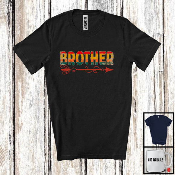 MacnyStore - Brother, Adorable Father's Day Vintage Lover, Matching Proud Brother Family Group T-Shirt