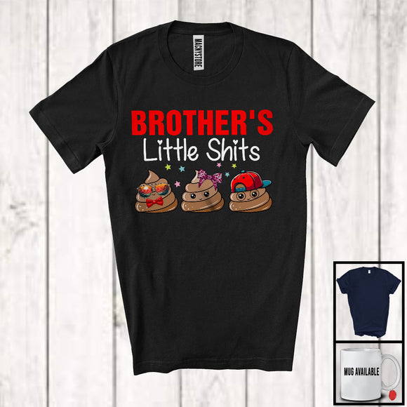 MacnyStore - Brother's Little Sh*ts, Humorous Father's Day Poops, Siblings Matching Family Group T-Shirt