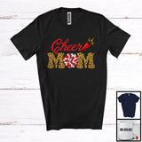 MacnyStore - Cheer Mom, Joyful Mother's Day Leopard Proud Fan Cheerleader, Matching Family Group T-Shirt