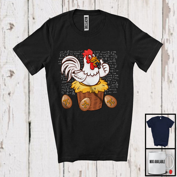 MacnyStore - Chicken In Pot, Humorous Pi Day Chicken Lover, Matching Math Student Teacher Group T-Shirt