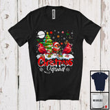 MacnyStore - Christmas Squad; Adorable Cardinal Bird X-mas Tree Snowing; Bird Matching Family Group T-Shirt
