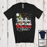 MacnyStore - Christmas Squad; Adorable Horse X-mas Tree Snowing; Horse Lover Farm Farmer Family Group T-Shirt