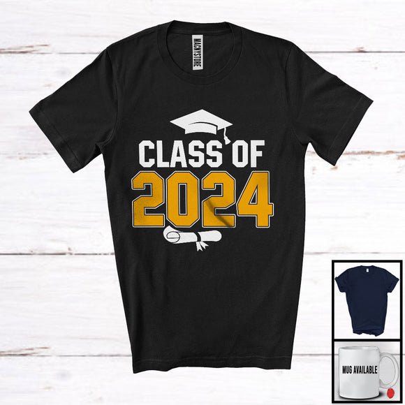 MacnyStore - Class Of 2024, Awesome Graduation Graduate Men Grad Lover, Matching Team Family T-Shirt