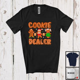 MacnyStore - Cookie Dealer; Adorable Christmas Three Gingerbreads Lover Family Friends; X-mas Group T-Shirt