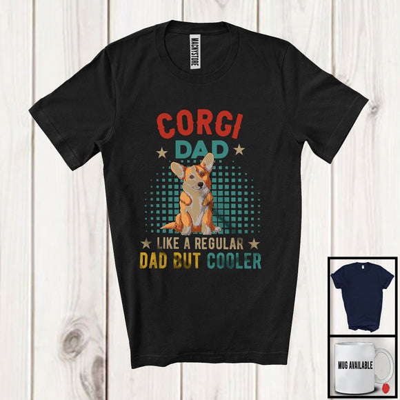 MacnyStore - Corgi Dad Definition Regular Dad But Cooler, Amazing Father's Day Vintage, Family Group T-Shirt