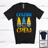 MacnyStore - Cousin Crew; Adorable Hanukkah Dreidel Three Gnomies Gnomes; Matching Family Group T-Shirt
