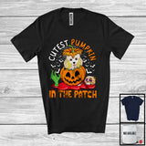 MacnyStore - Cutest Pumpkin In The Patch; Lovely Halloween Poodle In Carved Pumpkin; Family Group T-Shirt