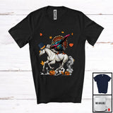 MacnyStore - Dabbing Turkey Riding Horse; Humorous Thanksgiving Turkey Farm Animal Lover; Farmer Group T-Shirt