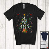 MacnyStore - Dance Christmas Tree; Amazing X-mas Lights Santa Elf Reindeer Dance Teacher; Family Group T-Shirt