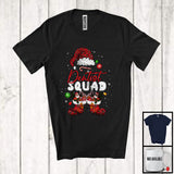 MacnyStore - Dentist Squad; Cheerful Christmas Leopard Santa Costume Snowing; Women Jobs Group T-Shirt