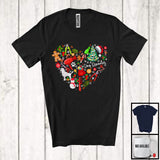 MacnyStore - Dog Groomer Tools Christmas Heart Shape; Humorous X-mas Santa Dog Groomer Lover; Jobs Proud T-Shirt