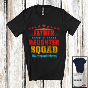MacnyStore - Father Daughter Squad, Awesome Father's Day Vintage Lover, Matching Dad Family Group T-Shirt