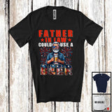 MacnyStore - Father in law Could Use A Beer, Awesome 4th Of July Drinking Beer Fireworks, Patriotic Family T-Shirt