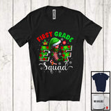 MacnyStore - First Grade Elf Squad; Awesome Christmas Snowing Teacher Students; X-mas Family Group T-Shirt