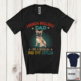 MacnyStore - French Bulldog Dad Definition Regular Dad But Cooler, Amazing Father's Day Vintage, Family Group T-Shirt