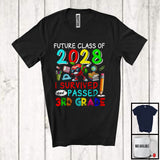 MacnyStore - Future Class Of 2028 I Survived Passed 3rd Grade, Proud Graduation School Summer, Students T-Shirt