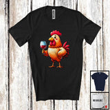 MacnyStore - German Chicken Drinking Wine; Humorous Festival Oktoberfest Farm Farmer; Drunker Team T-Shirt