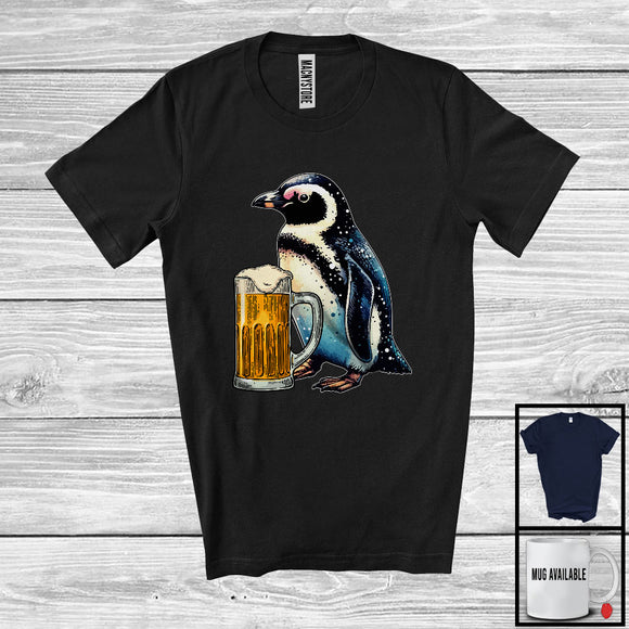 MacnyStore - German Penguin Drinking Beer; Joyful Oktoberfest Animal Lover; Matching Family Group T-Shirt