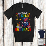 MacnyStore - Goodbye 1st Grade Hello 2nd Grade, Lovely Summer Vacation T-Rex Lover, Students Graduate T-Shirt