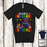 MacnyStore - Goodbye 2nd Grade Hello 3rd Grade, Lovely Summer Vacation T-Rex Lover, Students Graduate T-Shirt