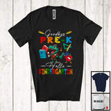MacnyStore - Goodbye Pre-K Hello Kindergarten, Adorable First Last Day Of School T-Rex, Summer Graduate T-Shirt