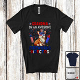 MacnyStore - Grandma Of An Awesome Fireworks Director, Lovely 4th Of July Corgi, Fireworks Patriotic T-Shirt