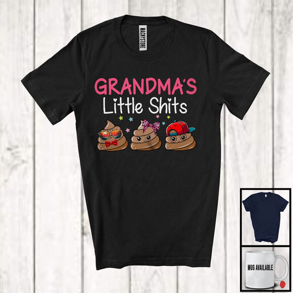 MacnyStore - Grandma's Little Sh*ts, Humorous Mother's Day Poops, Grandson Granddaughter Family Group T-Shirt